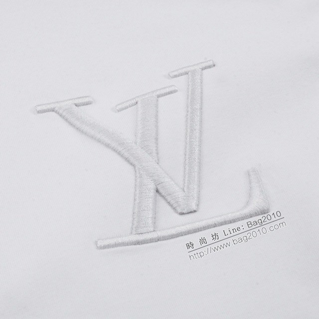 Louisvuitton路易威登Lv專門店2023SS新款刺繡提花螺紋T恤 男女同款 tzy2926